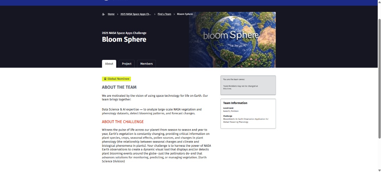 NASA Space Ambassador and Global Nominee - 3